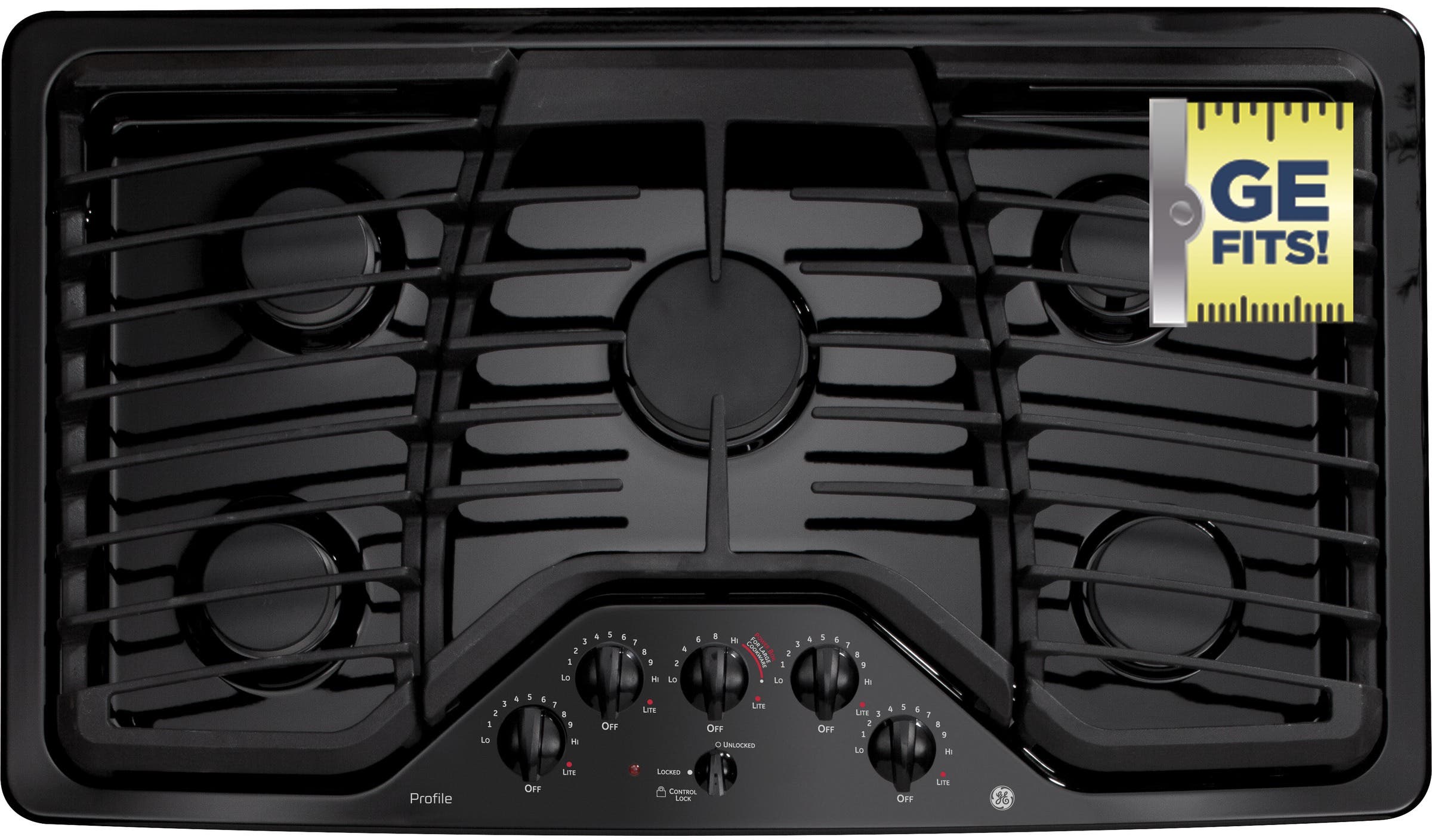 GE PGP976DETBB Black
