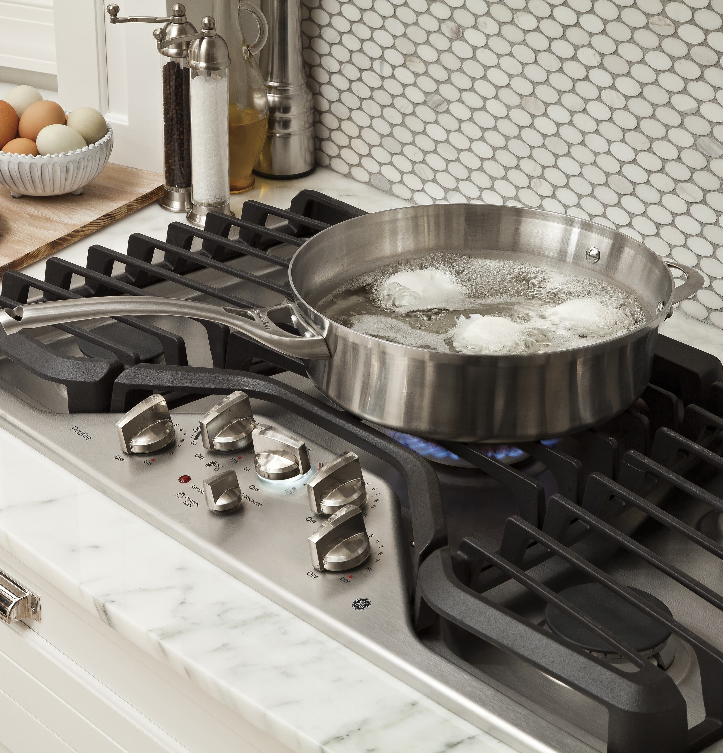 GE PGP986SETSS 36 Inch Gas Cooktop