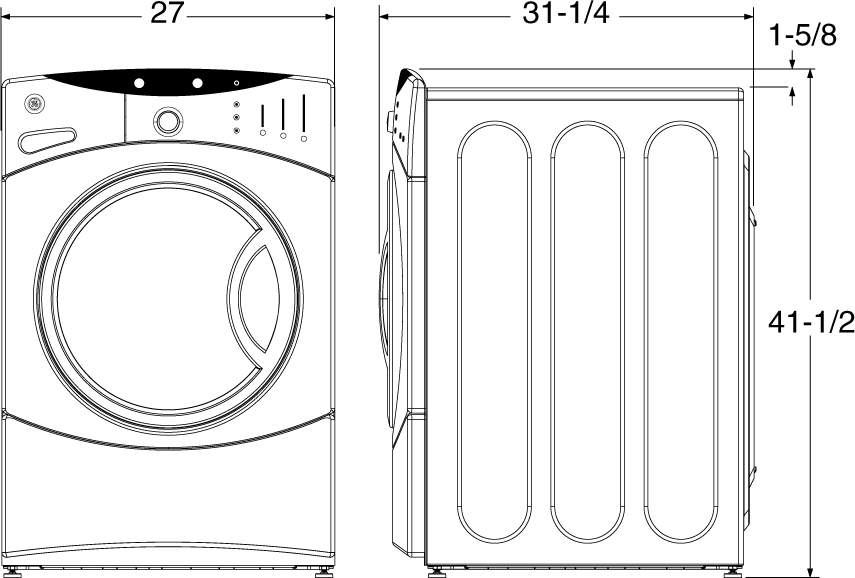 GE WBVH6240HWW White
