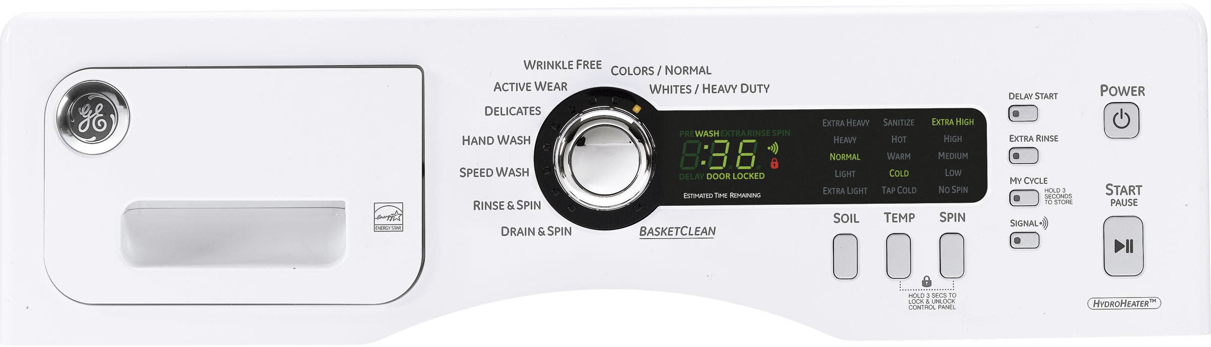 GE WCVH4800KWW White