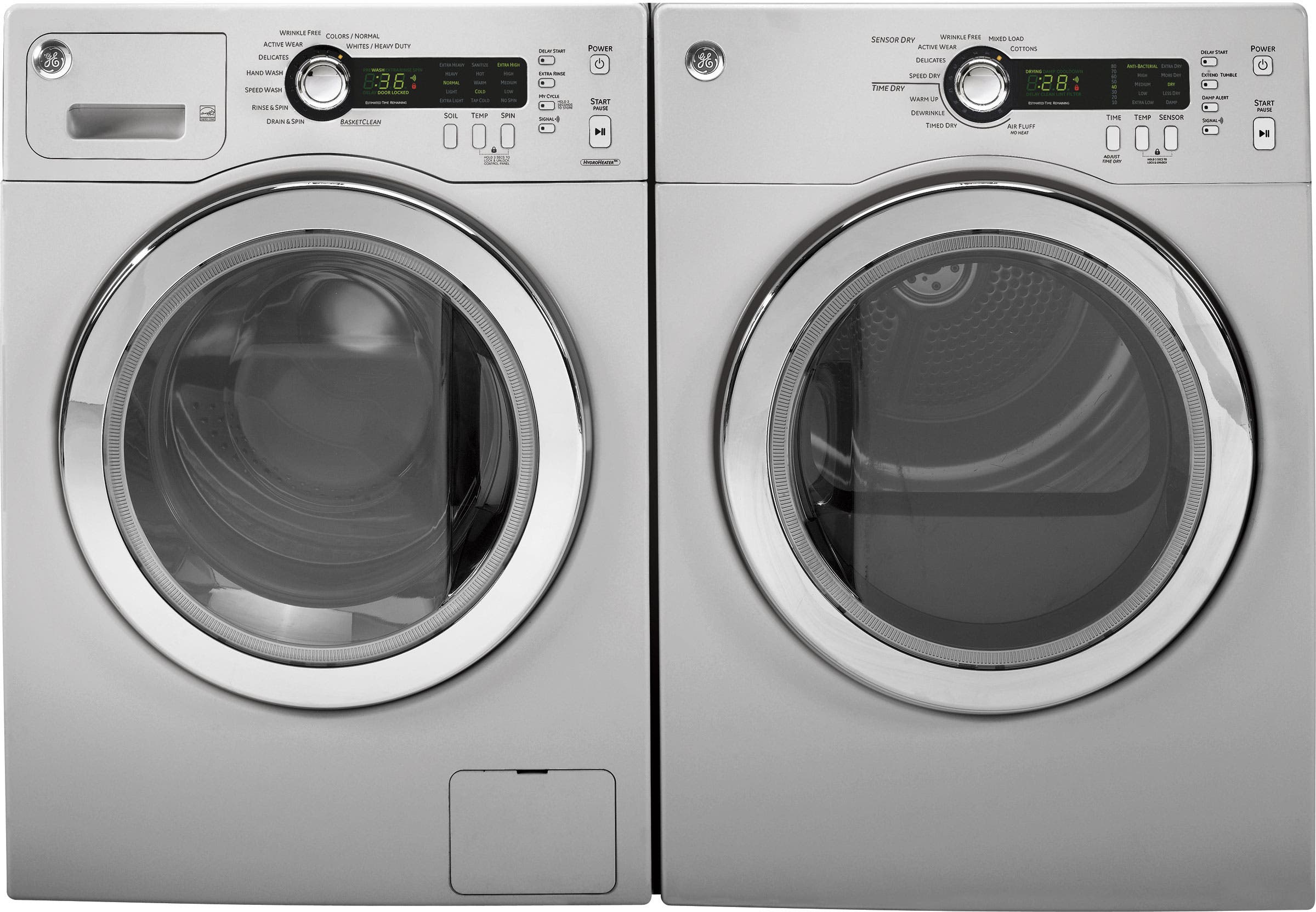 GE WCVH4815KMS Metallic Silver