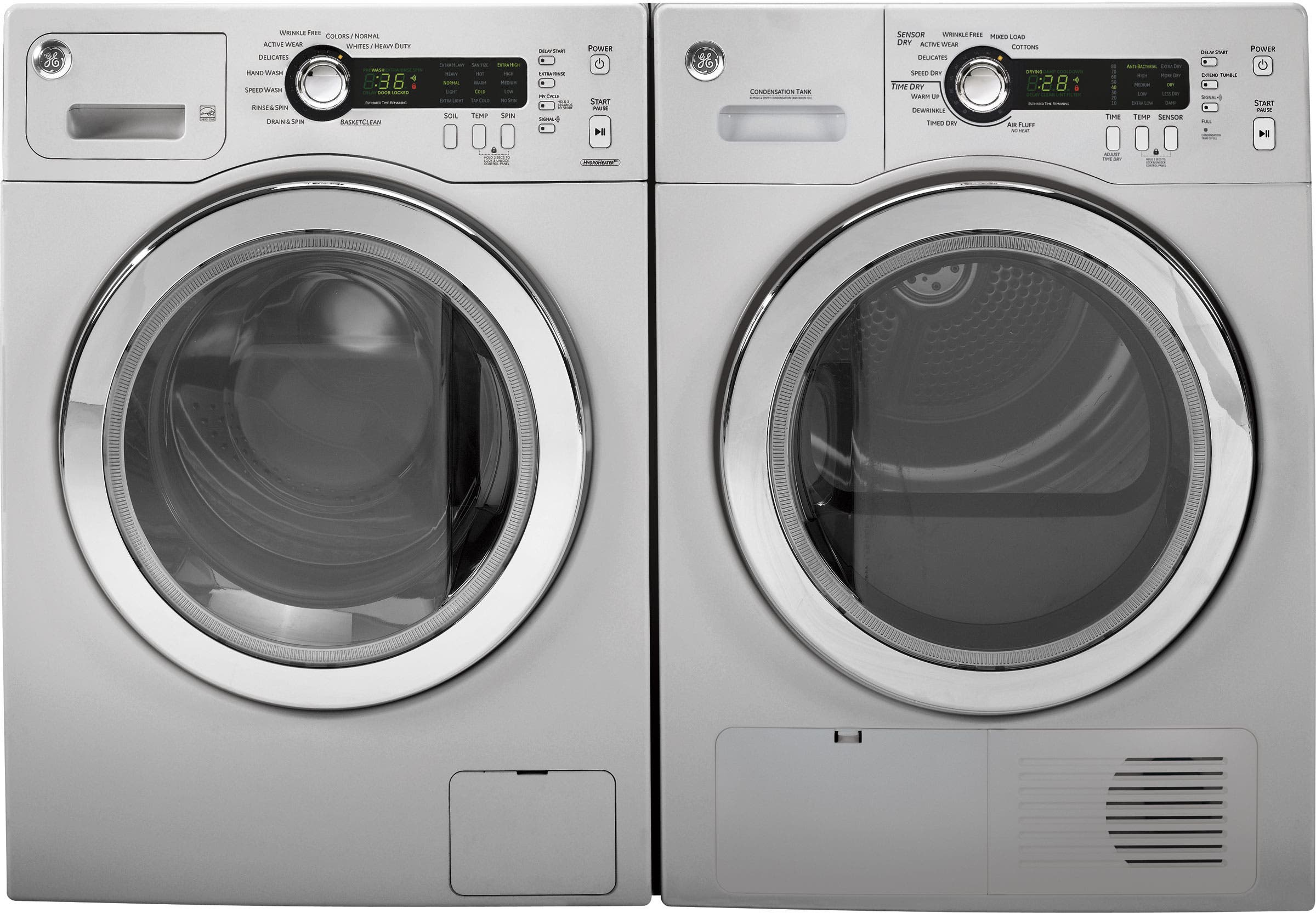 GE WCVH4815KMS Metallic Silver
