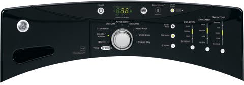 GE WCVH6800JBB Black on Black