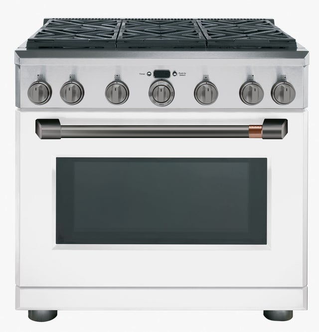 Cafe CGY366P4MW2 36 Inch Freestanding Professional Gas Range with C...