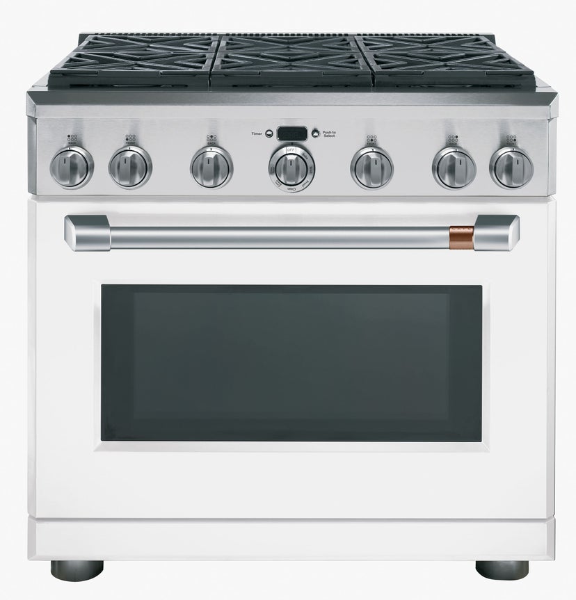 Cafe CGY366P4MW2 36 Inch Freestanding Professional Gas Range with C...
