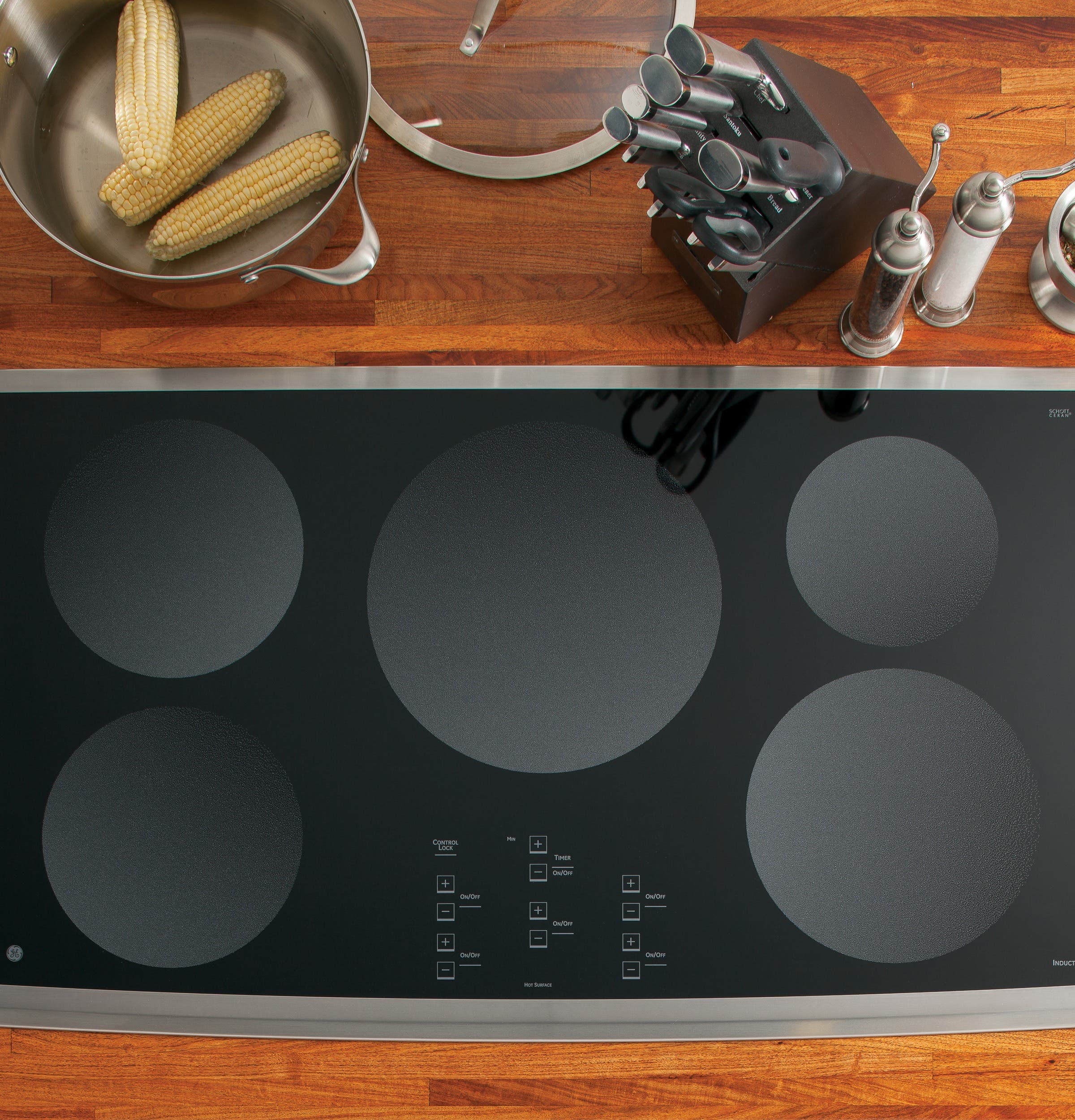GE PHP960SMSS Black Surface with Stainless Steel Trim