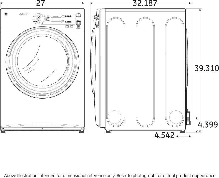 GE GFDN110EDWW White