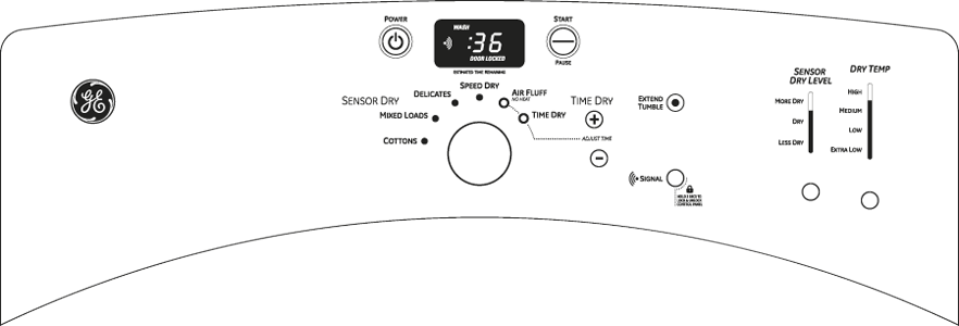 GE GFDN110ELWW White