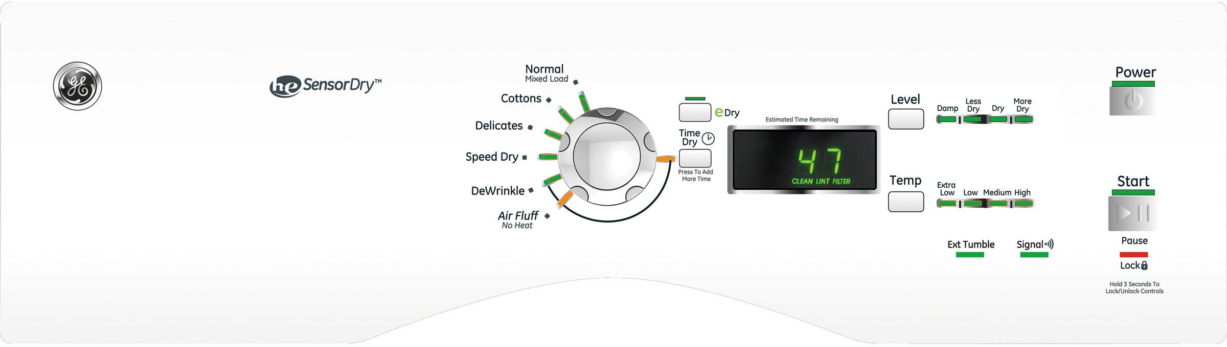 GE GFDN110GDWW White