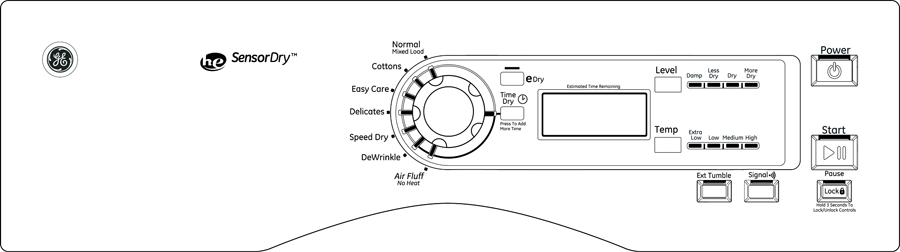 GE GFDN120EDWW 27 Inch 7.0 cu. ft. Electric Dryer