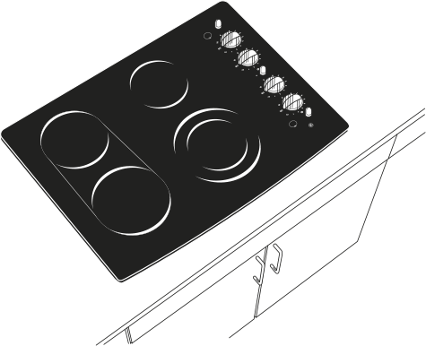 GE PP932EHES 30" Electric Cooktop