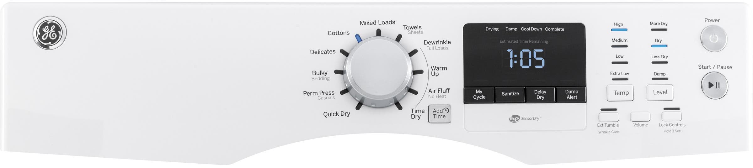 GE GFDN160EJWW White