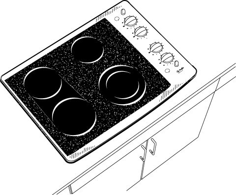 GE PP932SMSS Black Surface with Stainless Steel Trim