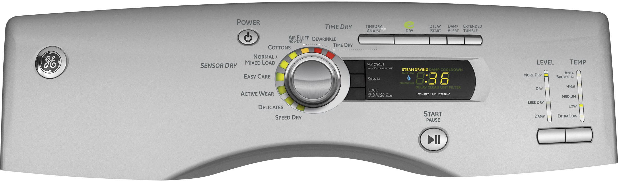 GE GFDN245ELMS Metallic Silver
