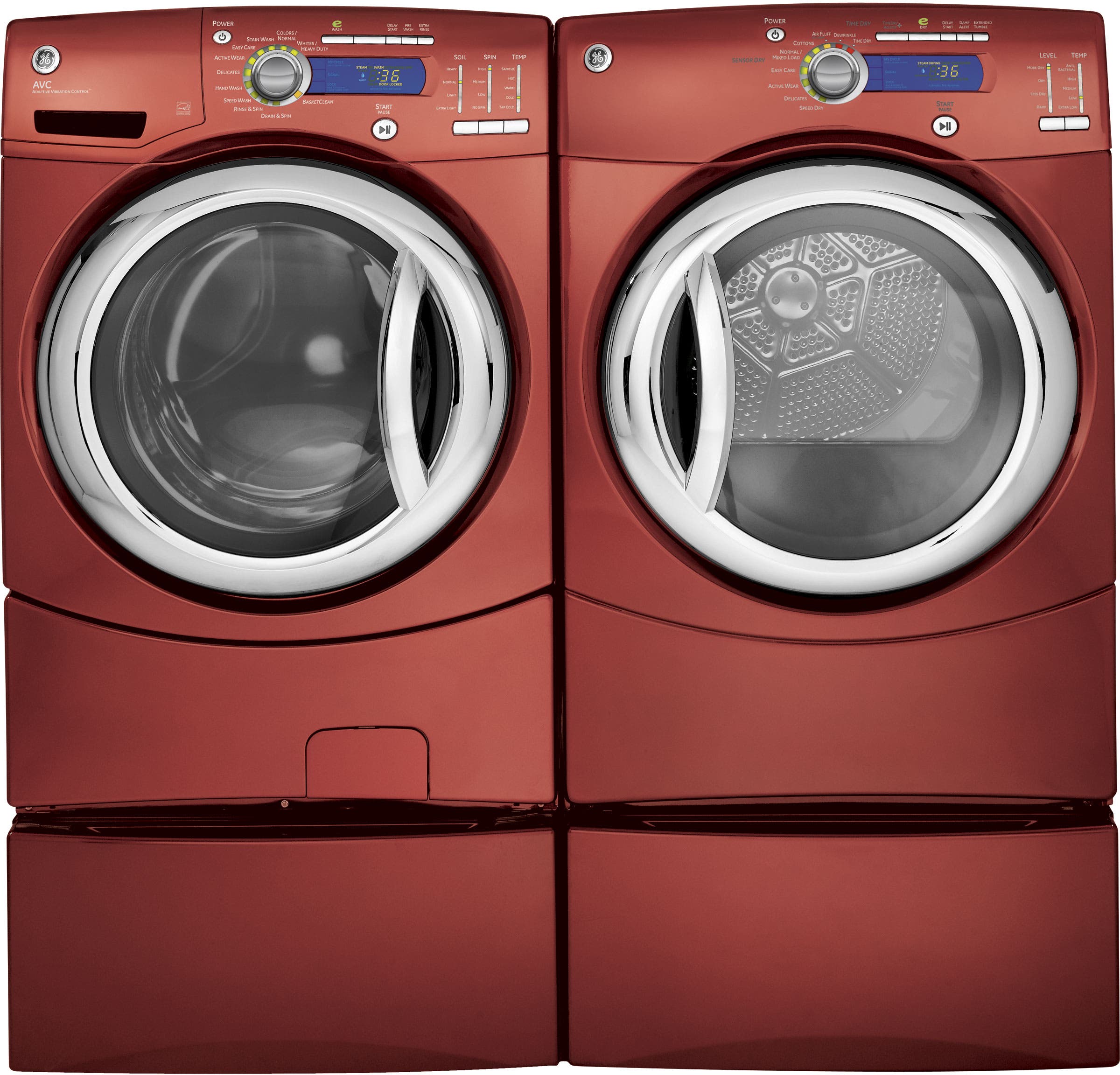 GE GFDN245ELMV Vermilion Red