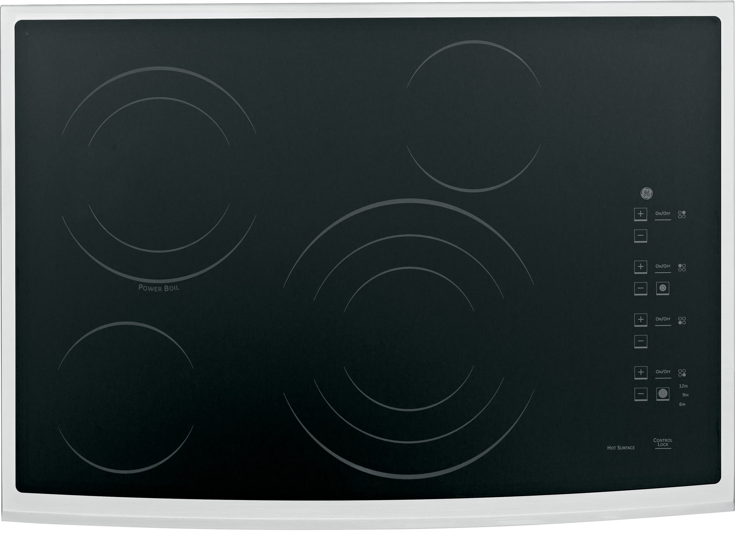 GE PP945SMSS Black Surface with Stainless Steel Trim
