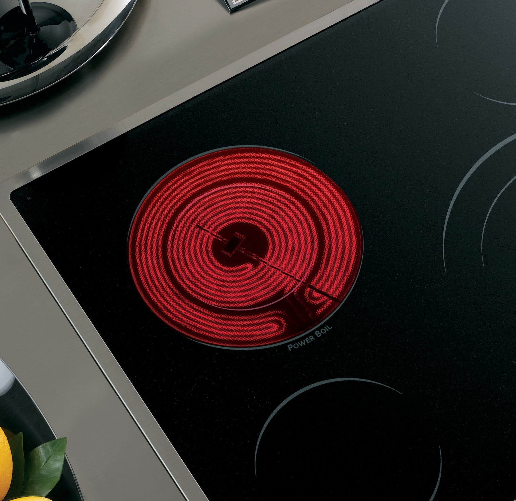 GE PP945SMSS Black Surface with Stainless Steel Trim