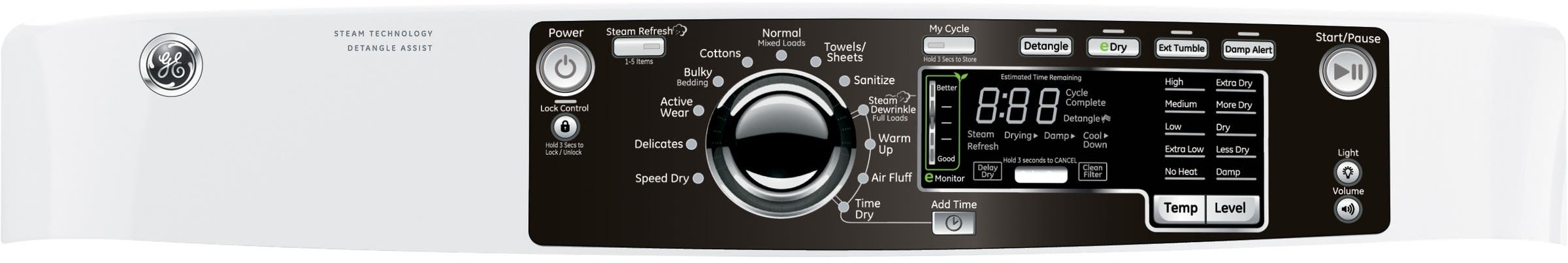GE GFDR480GFWW White
