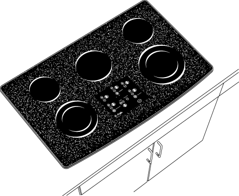 GE PP980WMWW 36" Smoothtop Electric Cooktop