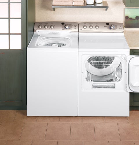 GE WPRE8100GWT 27" Top-Load Washer with 3.5 cu. ft. Capacity, Mul...