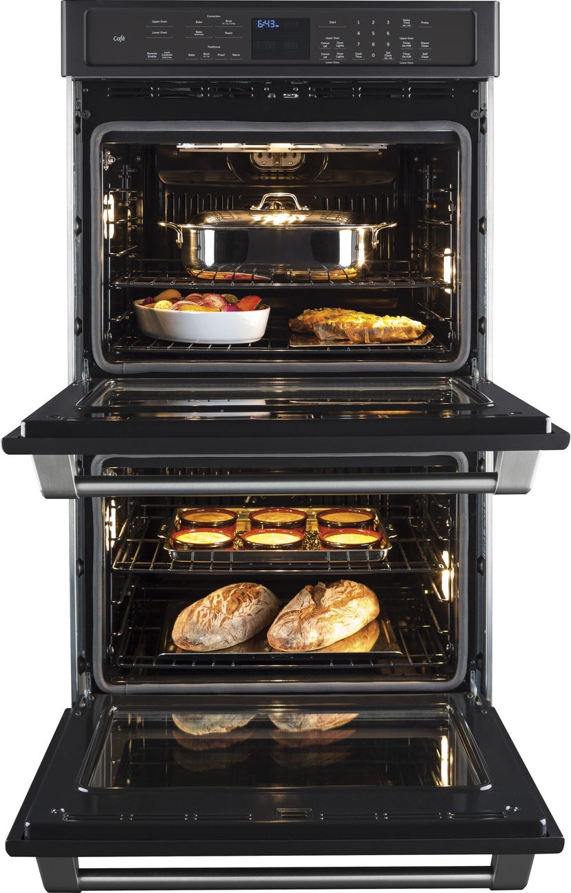 Cafe CT9550EKDS 30 Inch Built-In Double Wall Oven with Convection:...