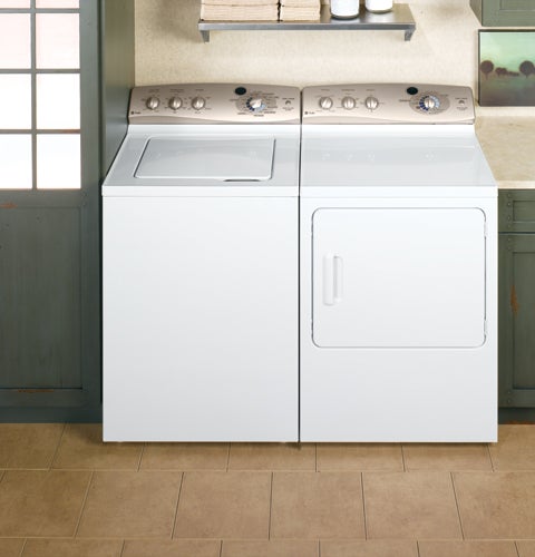 GE WPRE8100GWT 27" Top-Load Washer with 3.5 cu. ft. Capacity, Mul...