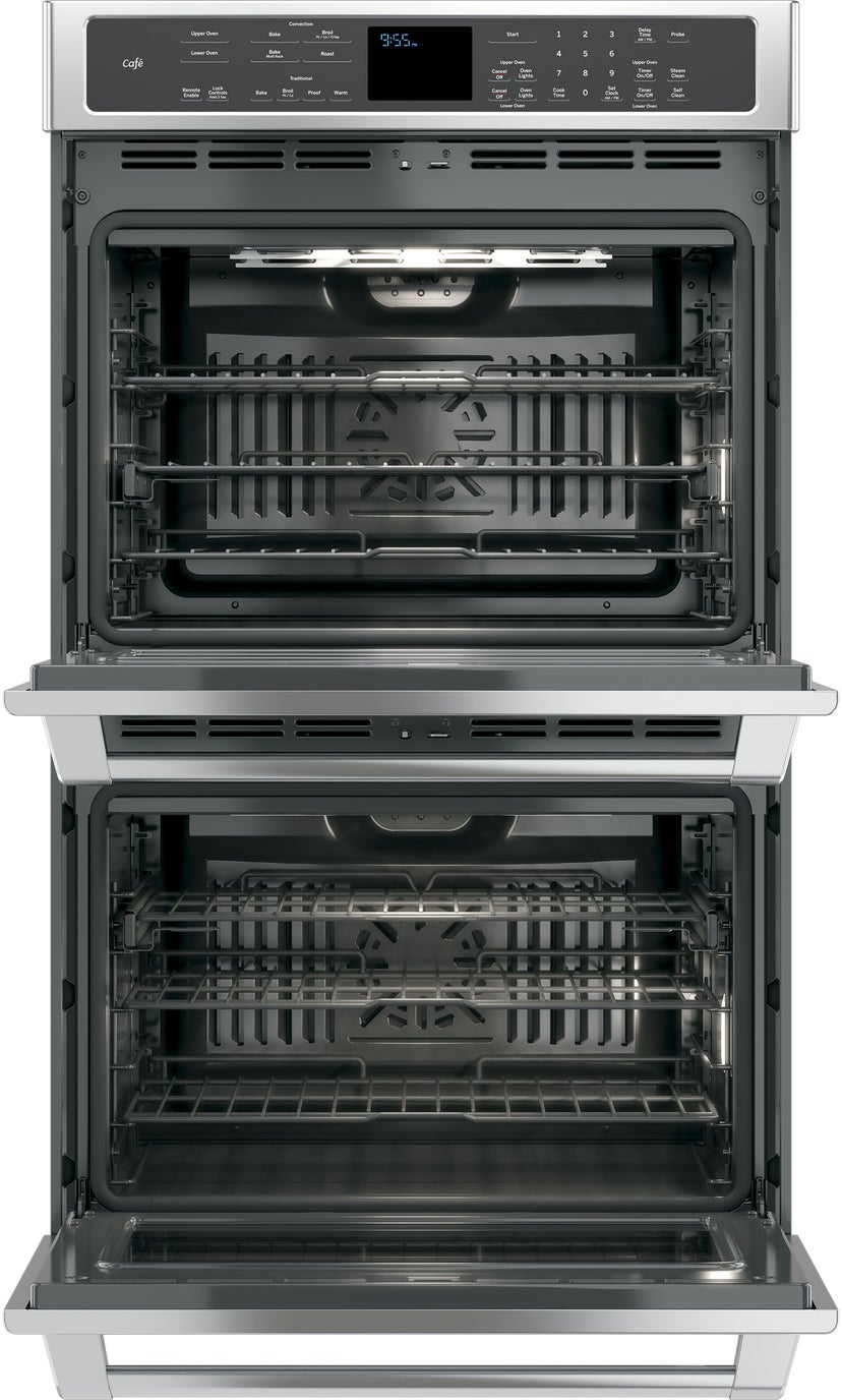 Cafe CT9550SHSS 30 Inch Built-In Double Wall Oven with Convection:...
