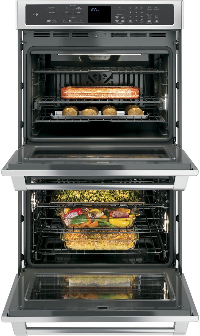 Cafe CT9550SHSS 30 Inch Built-In Double Wall Oven with Convection:...