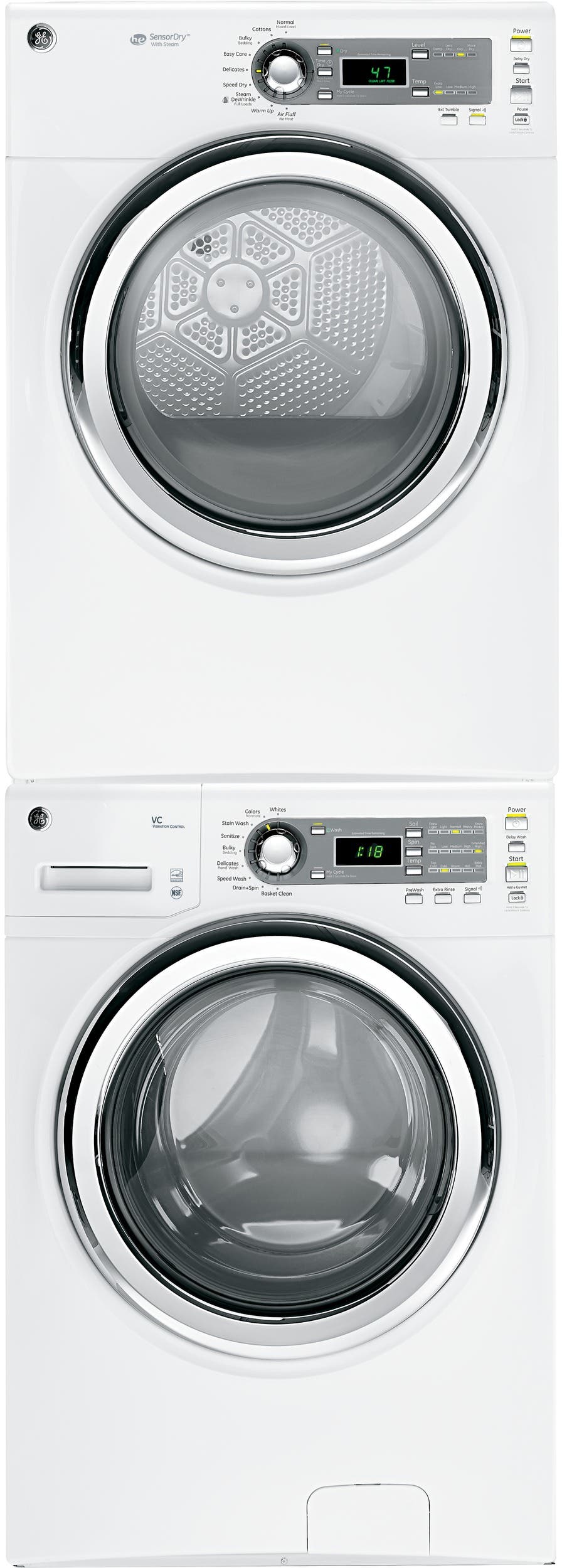GE GFDS140GDWW 27" Gas Dryer