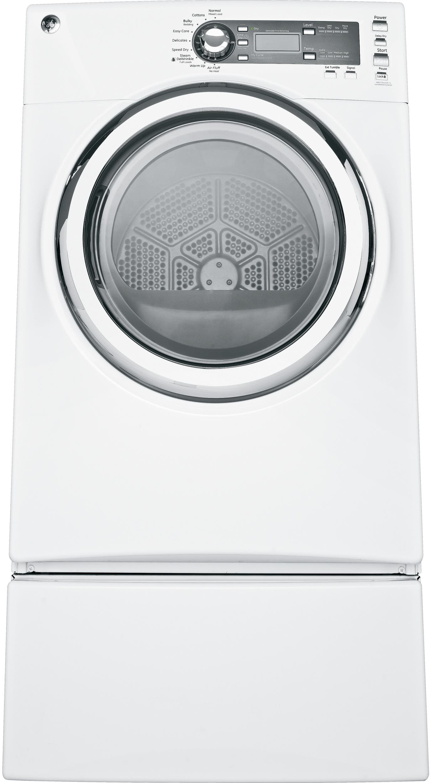 GE GFDS150EDWW 27" Front-Load Electric Dryer
