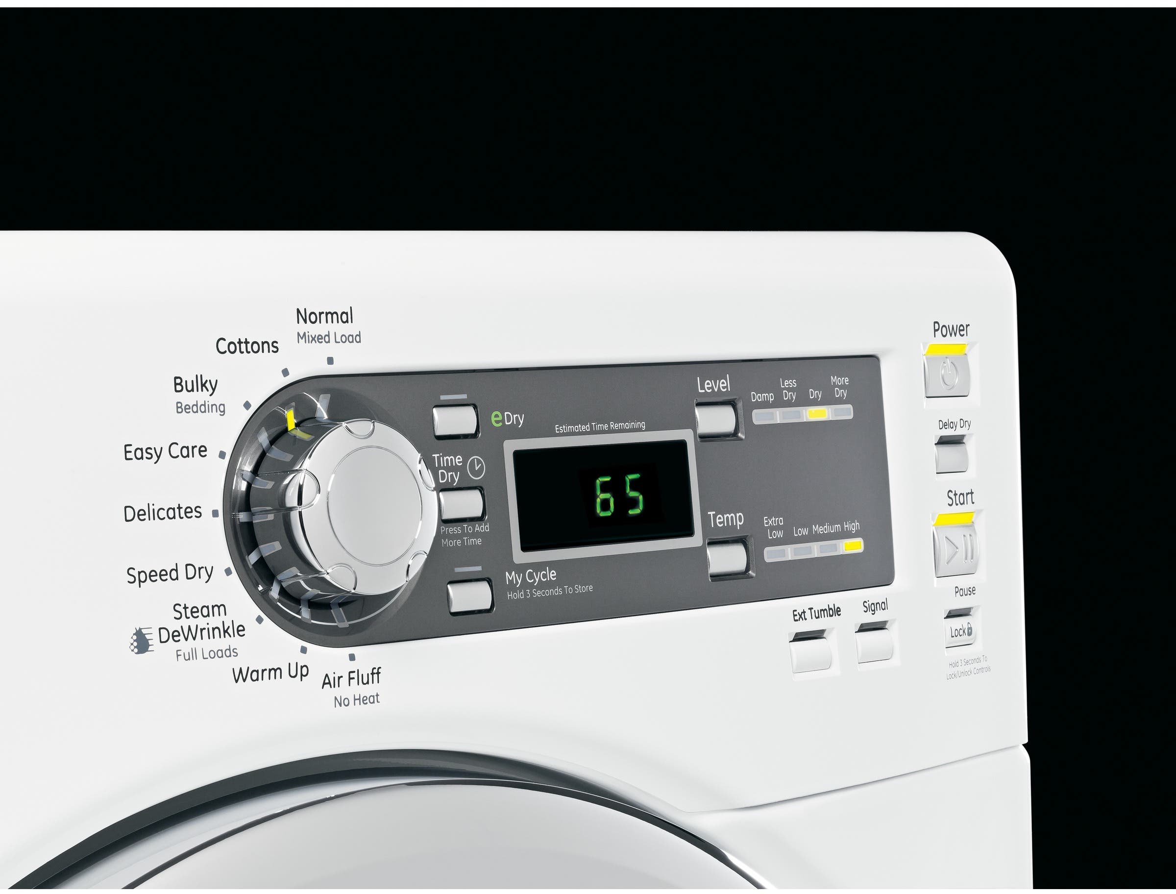 GE GFDS150EDWW 27" Front-Load Electric Dryer
