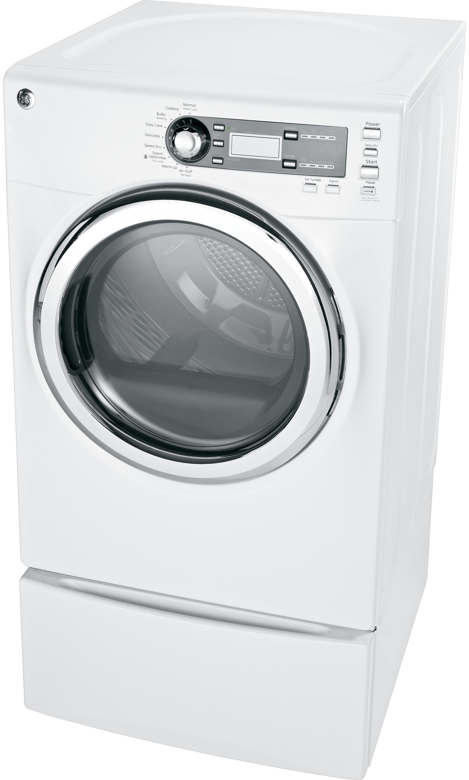 GE GFDS150GDWW 27" Front-Load Gas Dryer