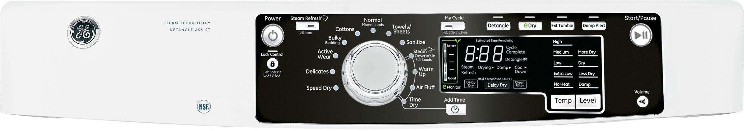 GE GFDS260GFWW White