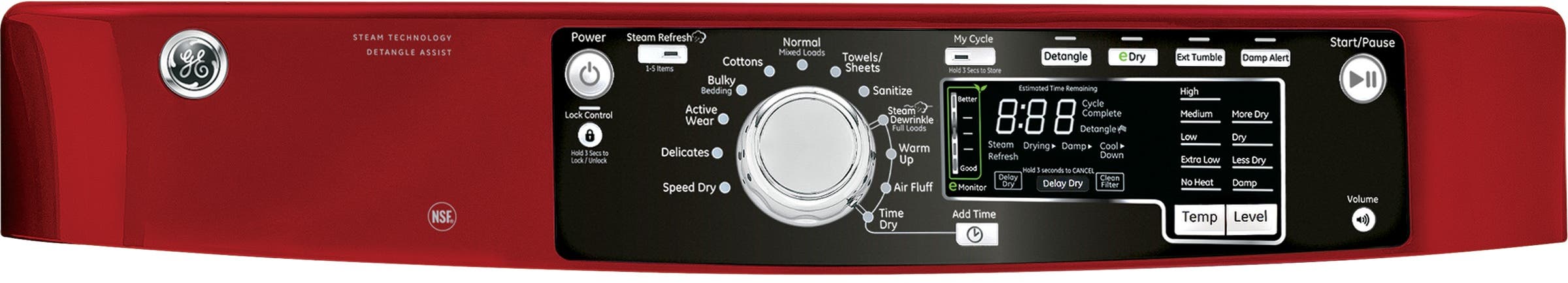 GE GFDS265EFRR Red