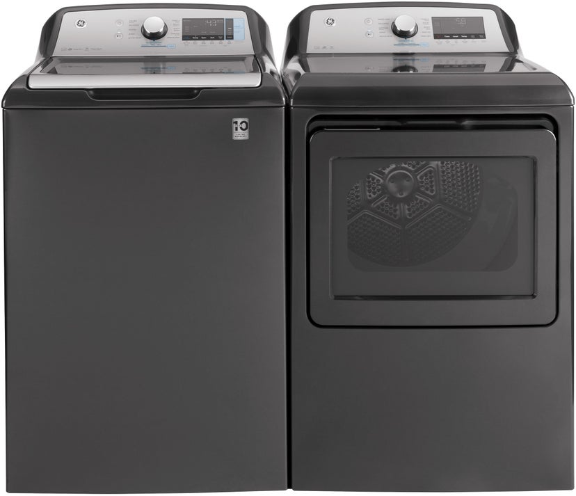 GE GTD84GCPNDG 27 Inch Gas Smart Dryer with Digital Touch Control...