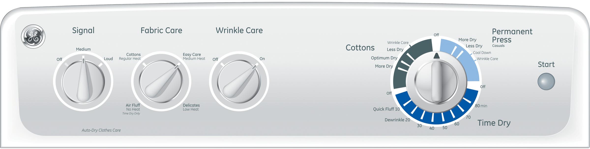 GE GTDP280EHWS 27" Electric Dryer