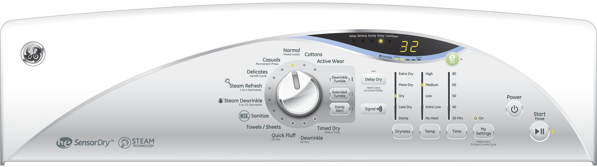 GE GTDS560GFWS White