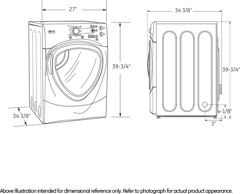 GE PFDS450GLWW White