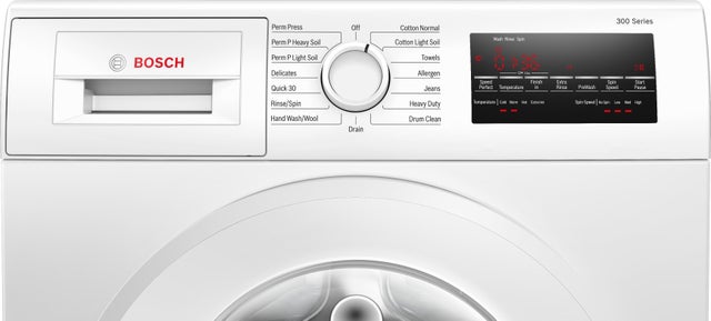 Bosch WGA14400UC 300 Series Washer: White