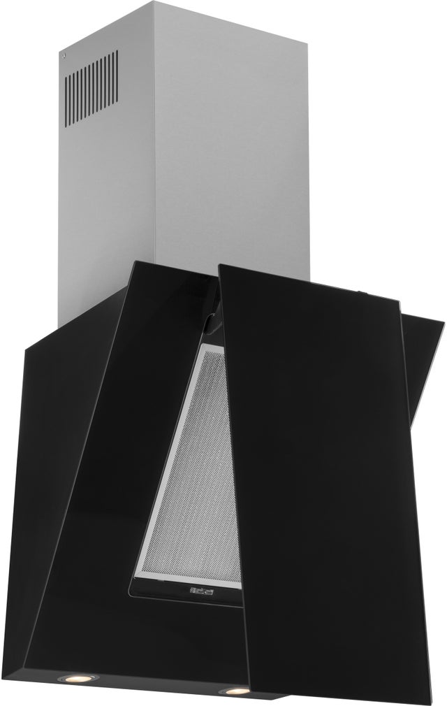 Haier HCH2400ACB 24" Glass Wall Mount Vent Hood with 450 CFM, Timer...