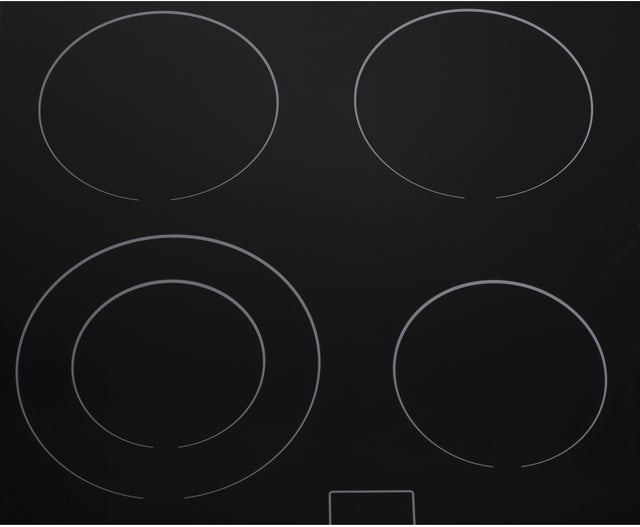 Haier HCC2220BEB 24 Inch Electric Cooktop with Dual Element, Hot Su...