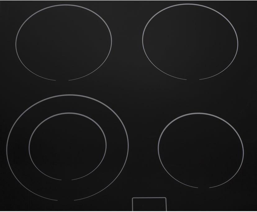 Haier HCC2220BEB 24 Inch Electric Cooktop with Dual Element, Hot Su...