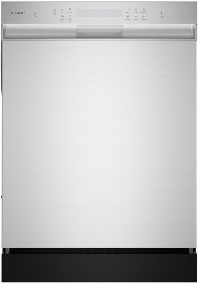 Sharp SDW6504MS 24 Inch Stainless Steel Hybrid 52dB Dishwasher: St...