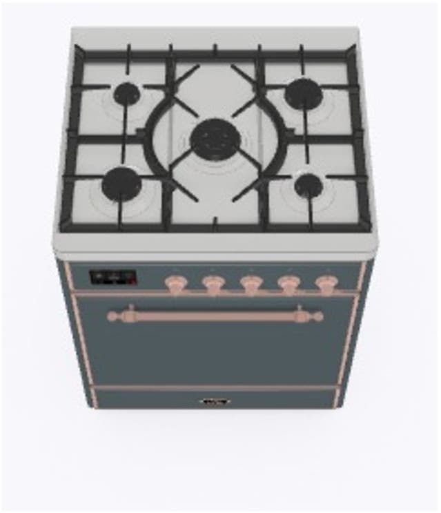 Ilve UM30DQNE3BGP Natural Gas In Blue Grey W/ Copper Trim