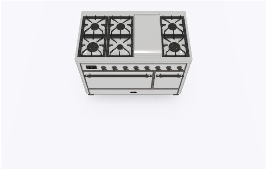 Ilve UM12FDQNS3SSB Natural Gas In Stainless Steel W/ Bronze Trim
