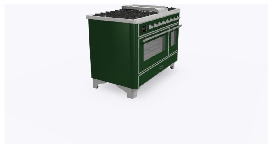 Ilve UM12FDNS3EGCLP Liquid Propane In Emerald Green W/ Chrome Trim
