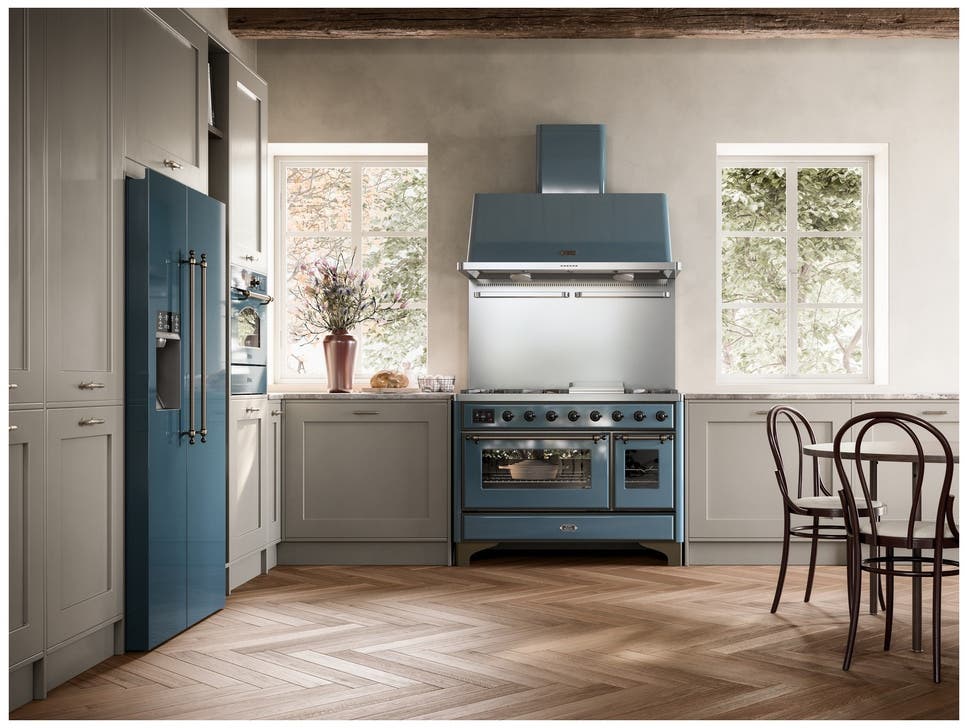 Ilve UM12FDNS3BGB Natural Gas In Blue Grey W/ Bronze Trim