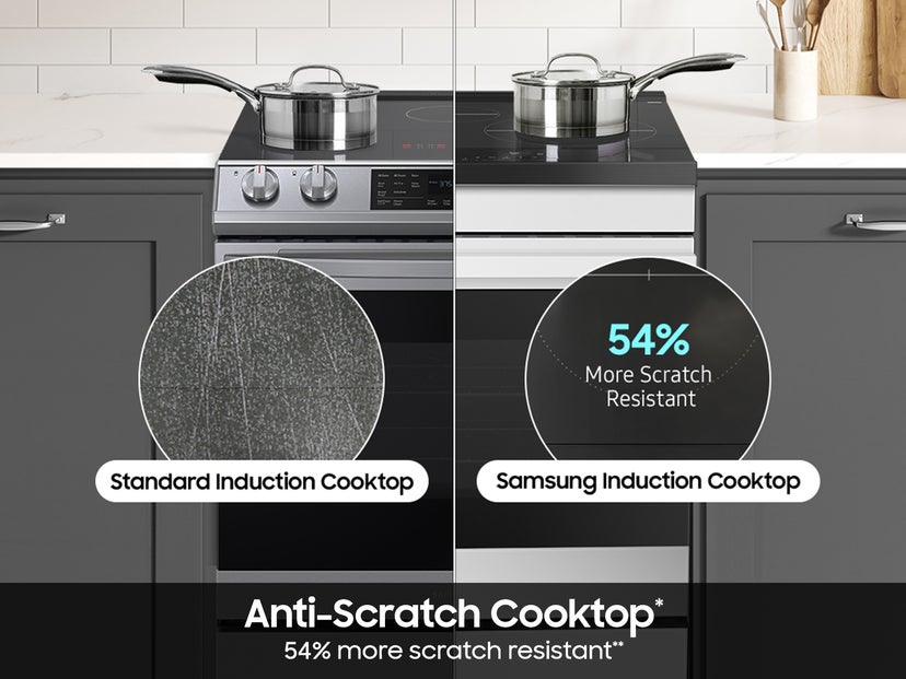 Samsung NSI6DB930012 6.3 Cubic Foot Induction Slide In Range Convection...