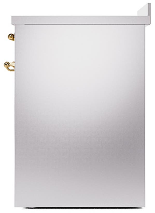 Ilve UNI304QNMPSSG Stainless Steel With Brass Knobs