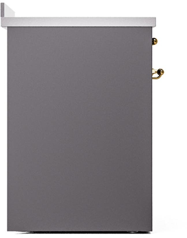 Ilve UNI304QNMPMGG Graphite Matte With Brass Knobs
